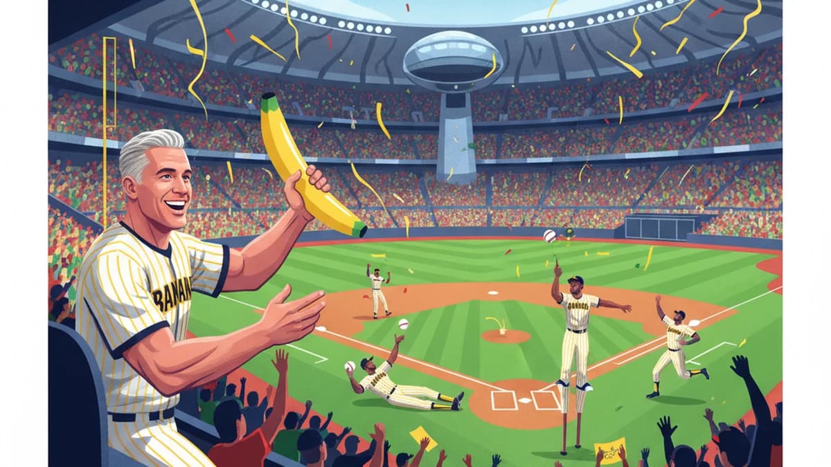 Drew Brees Enjoys Savannah Bananas Spectacle at Superdome