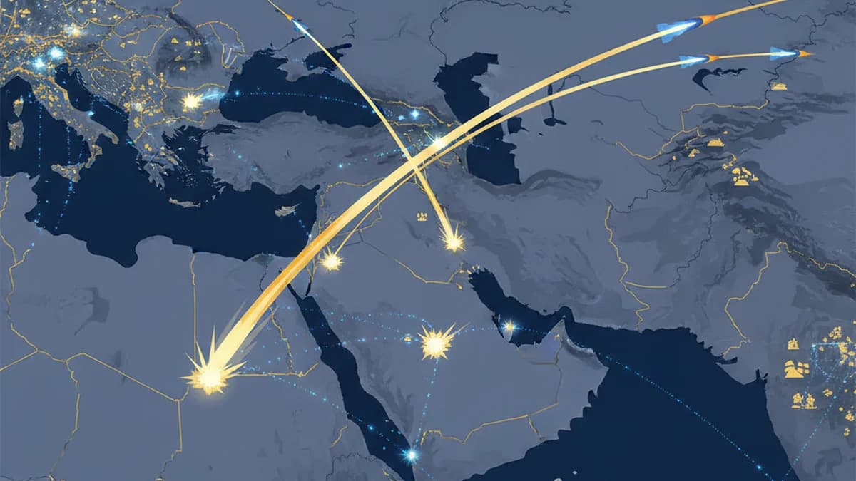 Iran Claims Widespread Missile Attacks on Regional Bases