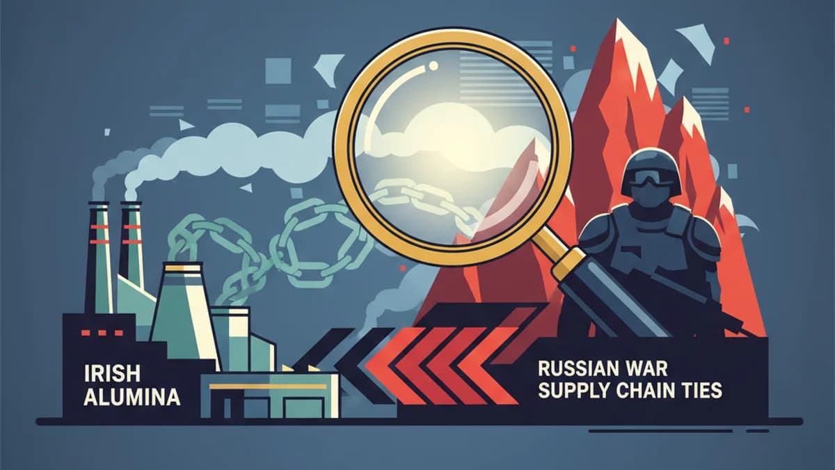 Scrutiny Mounts Over Irish Alumina's Russian War Supply Chain Ties