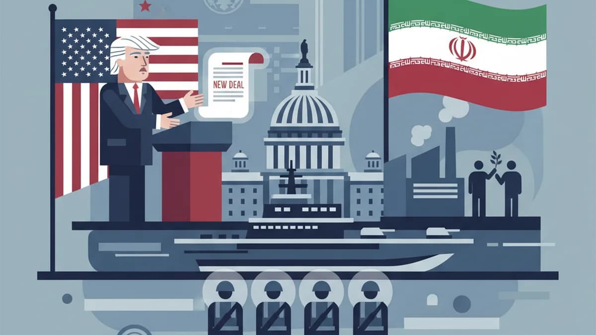 Trump Claims Iran Seeks New Deal Amid US Military Praise