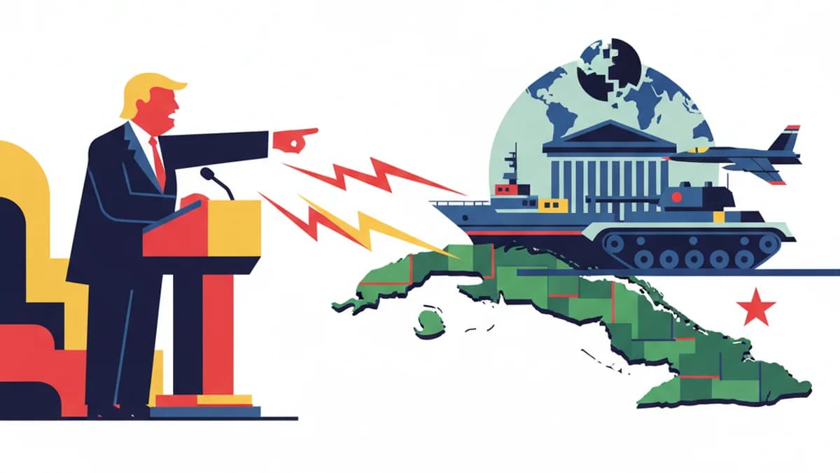 Trump Issues Stark Cuba Military Threat at Global Forum