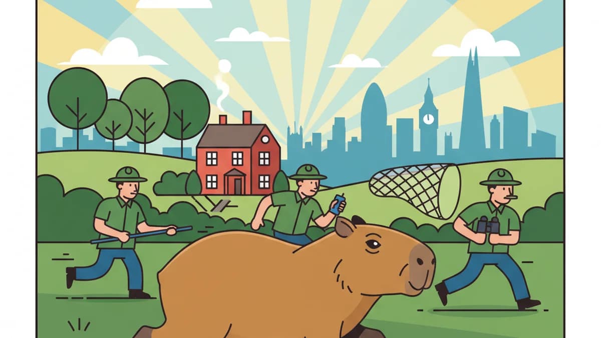 Hunt Intensifies for Runaway Capybara Samba in UK