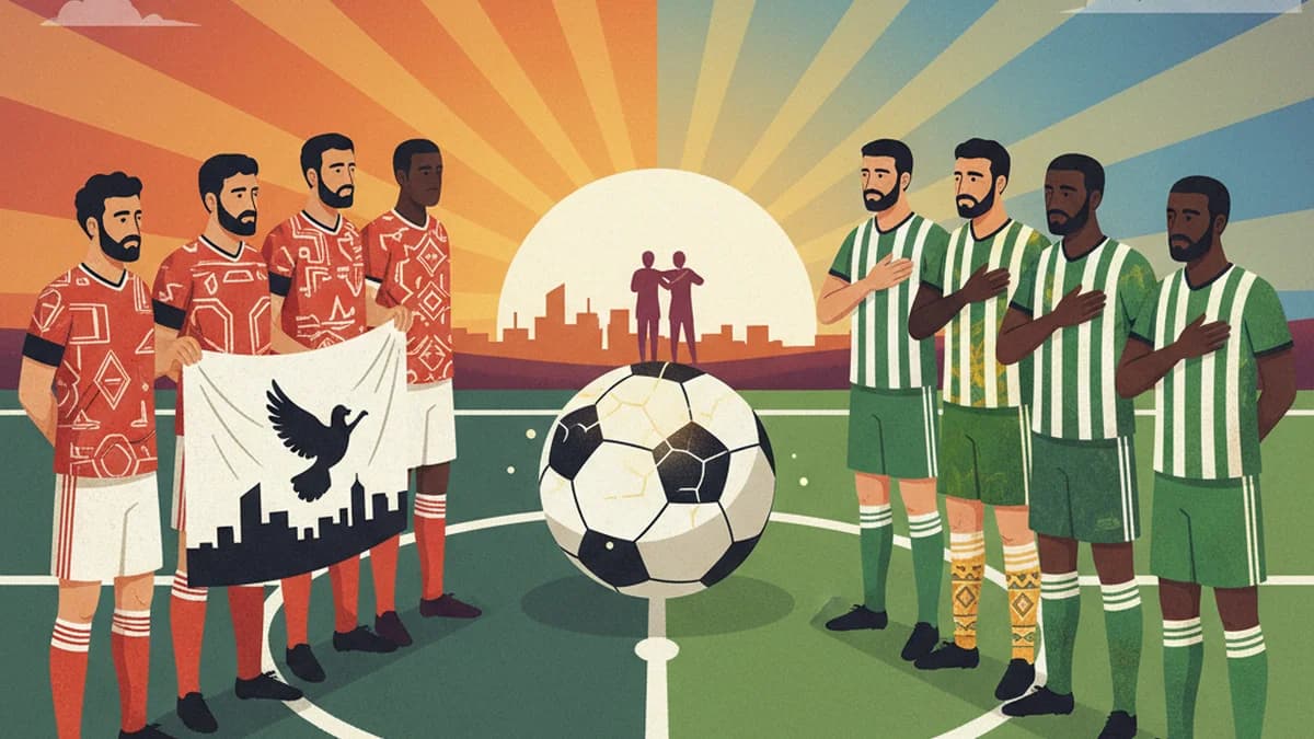 Iran Football Team Plays Nigeria, Honors Conflict Victims