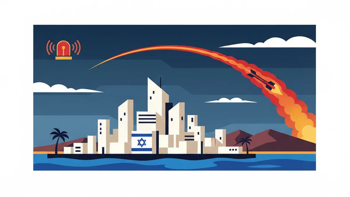 Urgent: Eilat Missile Strike Confirmed in Southern Israel