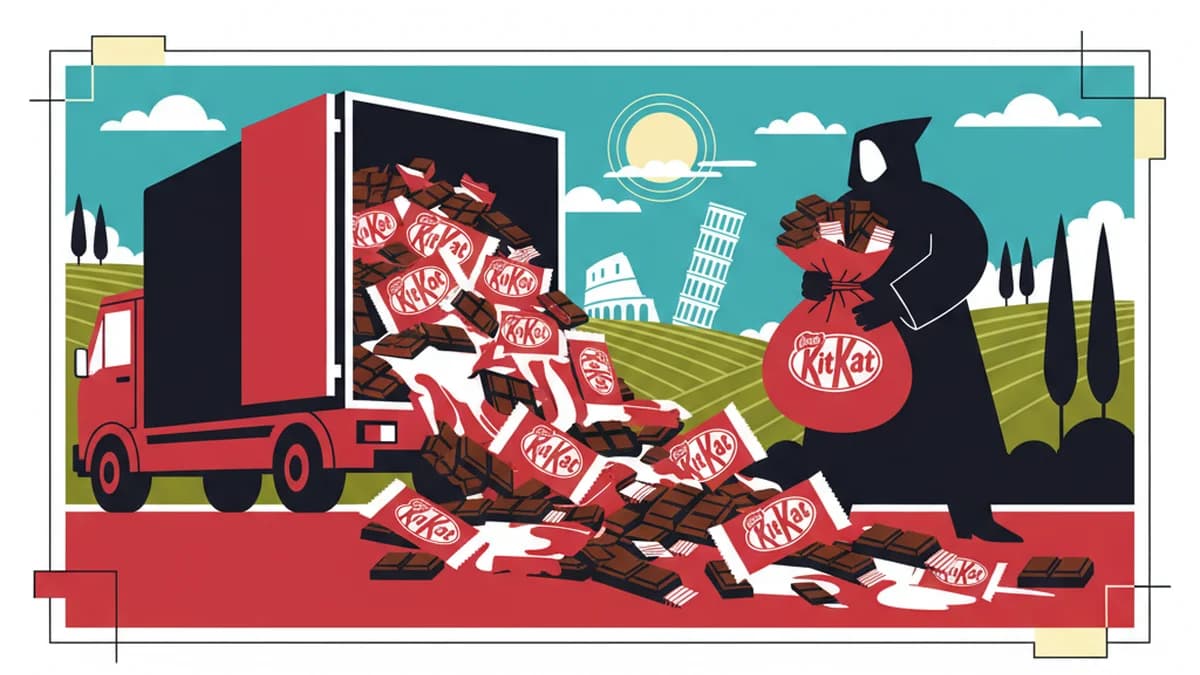 Massive Chocolate Heist: 12 Tons of KitKats Vanish in Italy