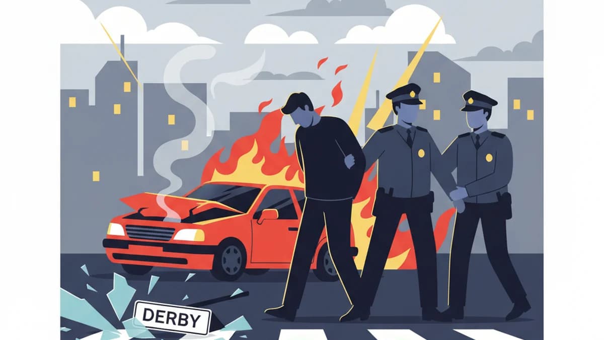 Man Held for Attempted Murder After Derby Pedestrian Crash