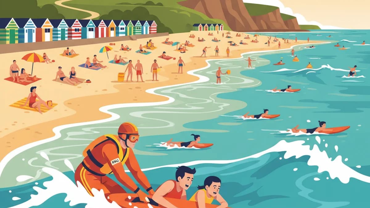 RNLI Lifeguard Rescues Double in 2025 Amid UK Beach Boom
