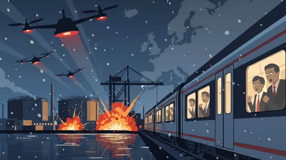 New Drone Strikes Hit Russia's Ust-Luga Port Amid EU Visit