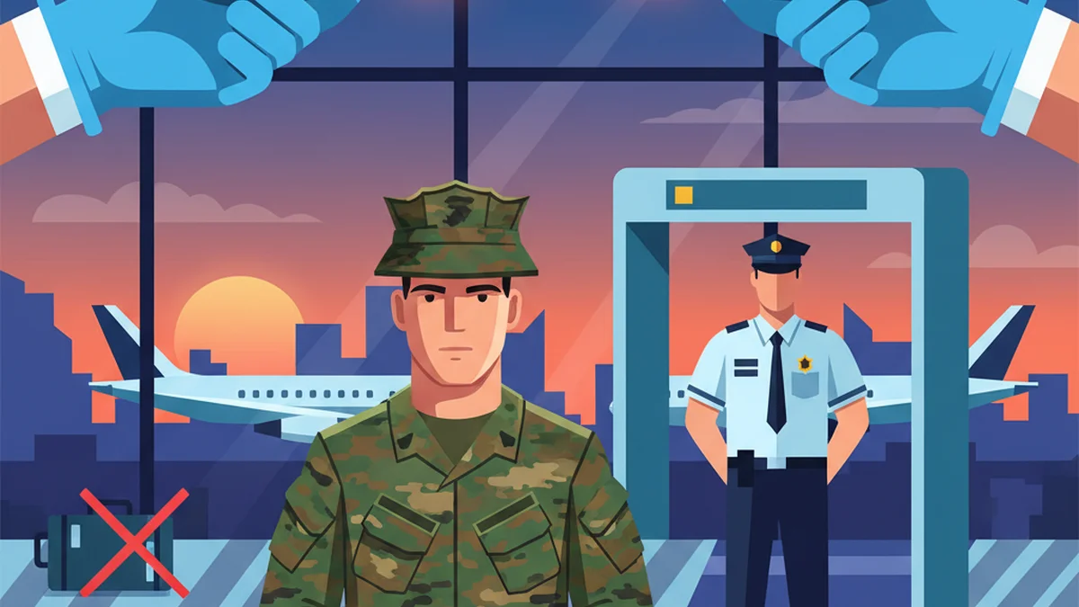 US Marine Detained After Airport Explosive Round Found by TSA