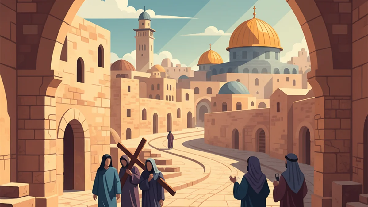 Sparse Crowds Mark Good Friday Observance in Jerusalem Old City