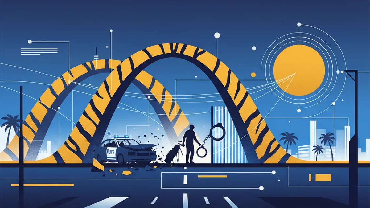 Tiger Woods Arrested, Released on Bail After Florida Crash