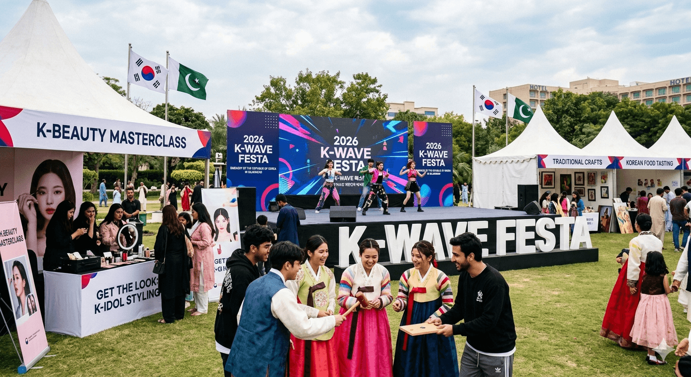 Korean Embassy Hosts Landmark 2026 K-WAVE Festa at Serena Hotel Islamabad Korean Embassy Hosts Landmark 2026 K-WAVE Festa at Serena Hotel Islamabad