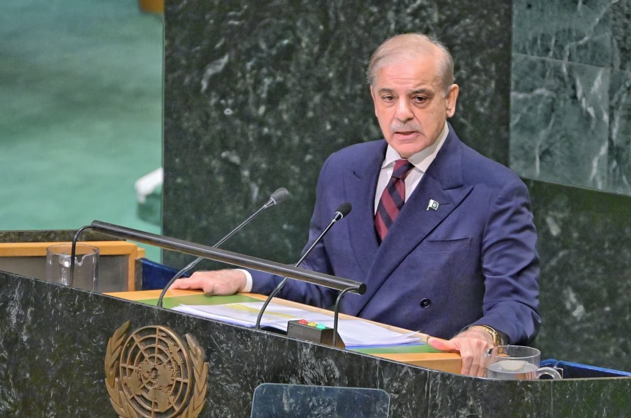 Shehbaz Sharif Reaffirms Pakistan’s Support for Kashmir at UNGA Shehbaz Sharif Reaffirms Pakistan’s Support for Kashmir at UNGA