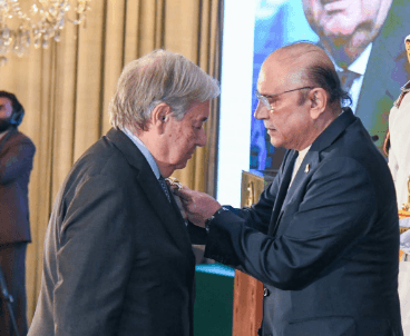 Pakistan Awards UN Chief António Guterres Its Top Civilian Honor