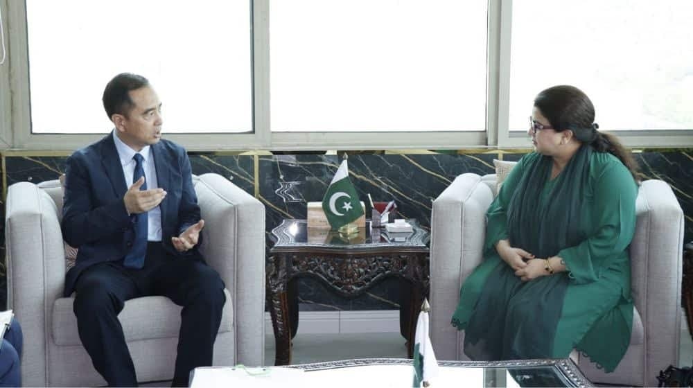 Zong 4G’s CEO Huo Junli Meets Minister of State for IT&T Shaza Fatima to Discuss the Future of Telecom in Pakistan