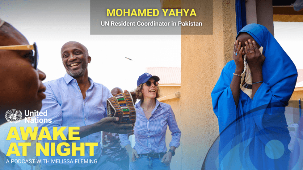From Refugee to United Nations Chief in Pakistan Mohamed Yahya tells his story on ‘Awake at Night’