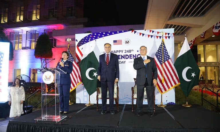 Ambassador Blome and Minister Iqbal Highlight Enduring U.S.-Pakistan Partnership at 248th American Independence Day Reception