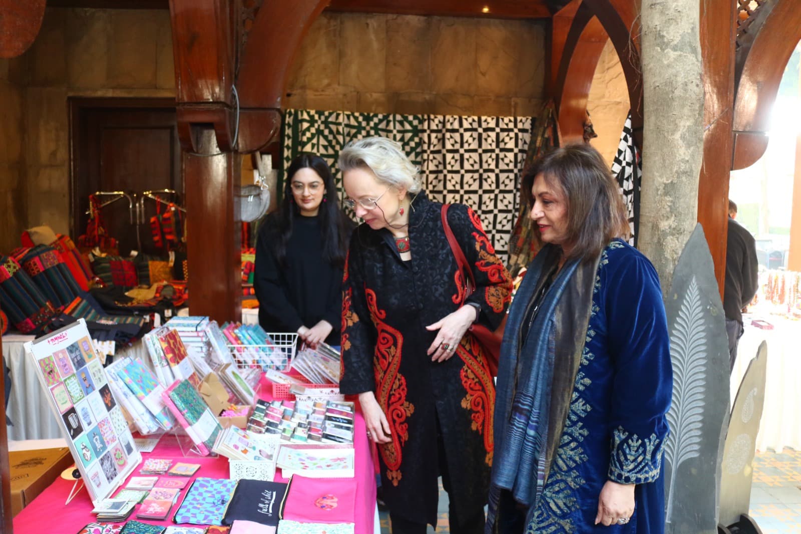 Austrian Ambassador Andrea Wicke Applauds Pakistan’s Rich Craftsmanship at Serena-Nomad Crafts Festival