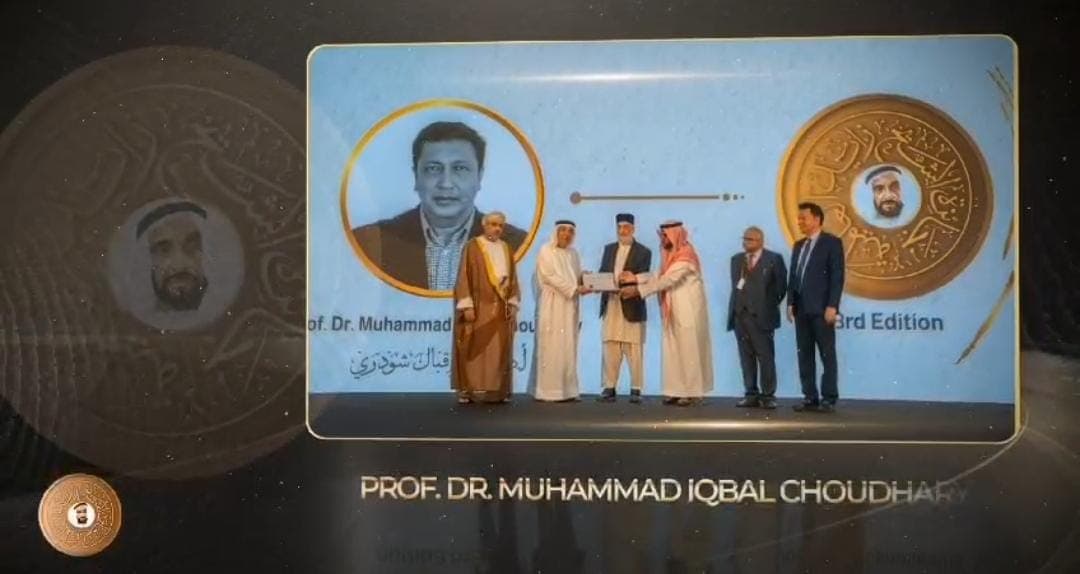 Pakistani Scientist Prof. Dr. Iqbal Choudhary Honoured with Sheikh Zayed International Award 2024