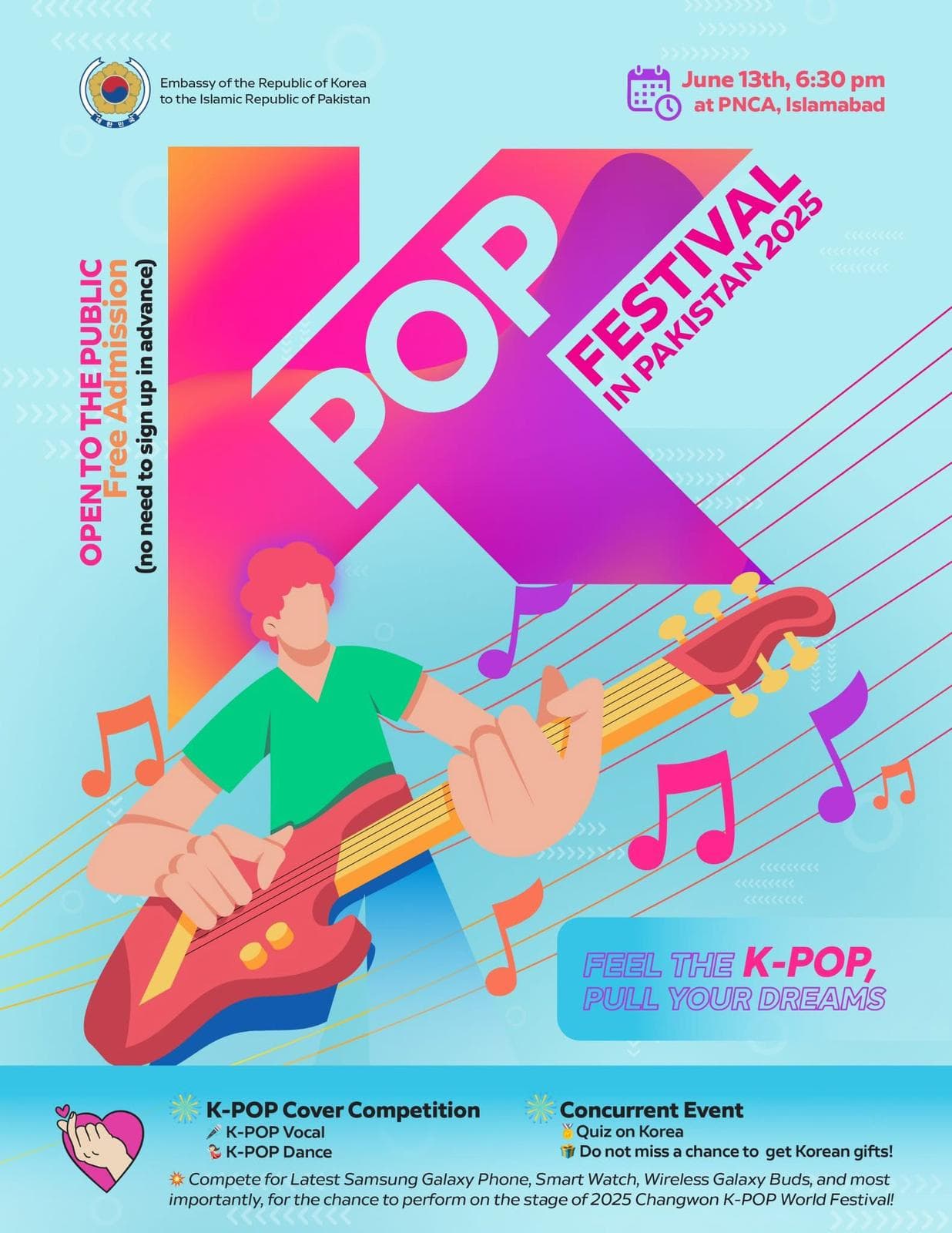 Embassy of Korea Brings K-POP Fever to Islamabad — June 13 at PNCA