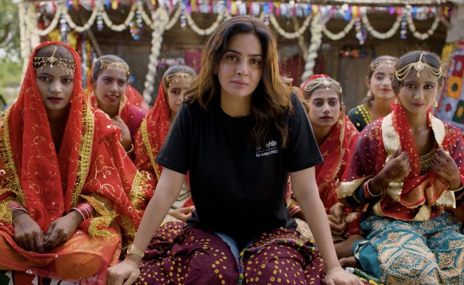 A still of Saba Qamar from the video