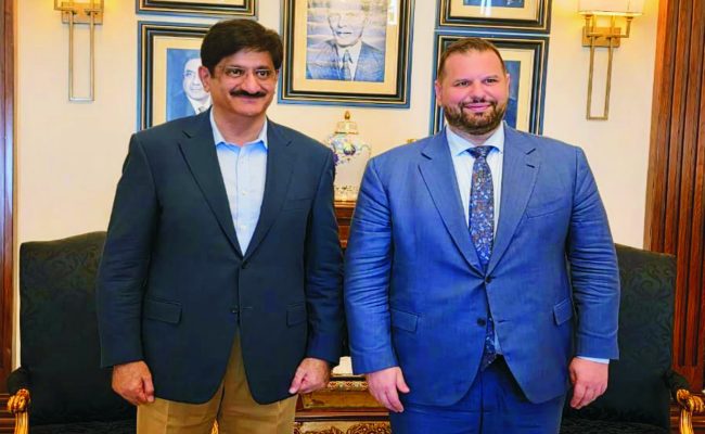 Ambassador of Romania Dr. Dan Stoenescu Meets Chief Minister of Sindh to Strengthen Economic and Cultural Cooperation