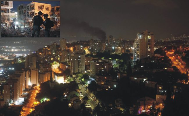 Two Injured in Haifa as Projectile Strikes Residential Area Amid Iranian Barrage